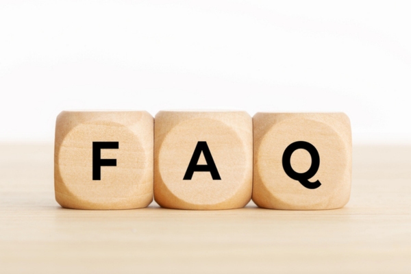 FAQ spelled using wooden letter dice depicting Professional Furnace Repair